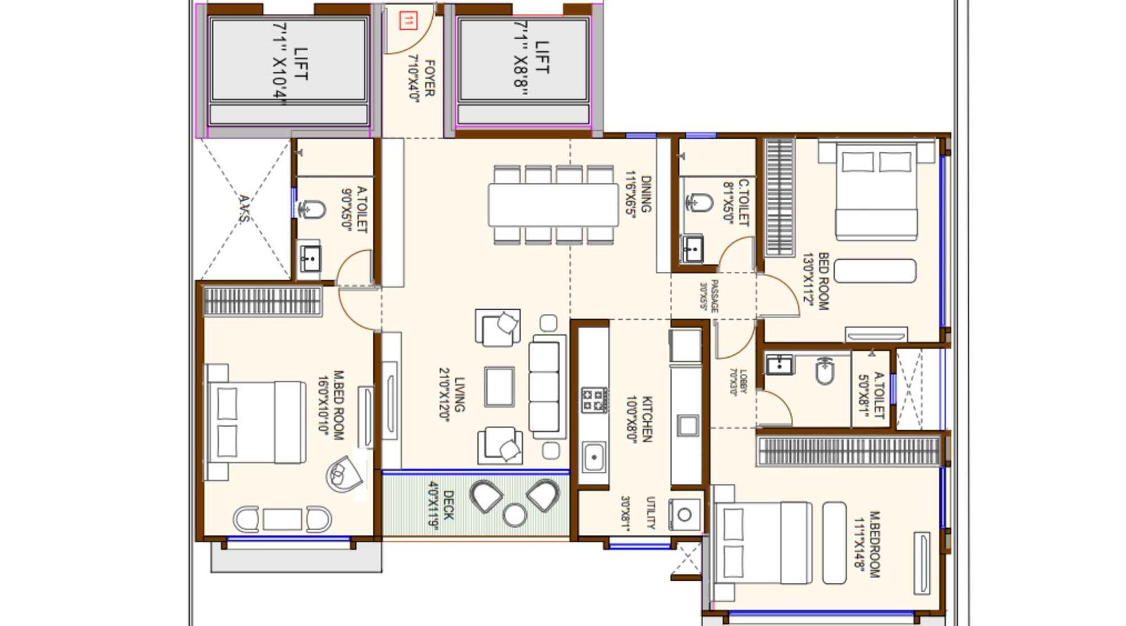 Mesacon-Green-WingC-3BHK-4-8-floors-1210-sqft
